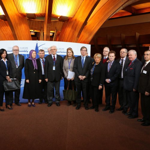 Maryam Rajavi- Council of Europe – Strasbourg – 26 January 2015-1
