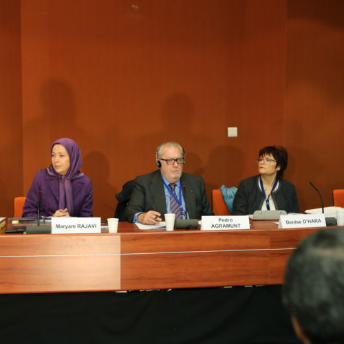 Maryam Rajavi- Hearing at the EPP party session – Strasbourg – 26 January 2015-2