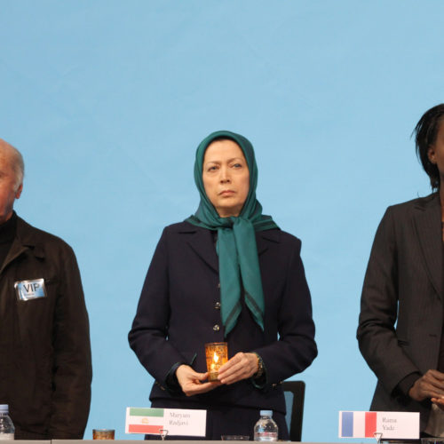 Maryam Rajavi- Gathering titled “In 2015, all for tolerance and democracy against religious extremism”-4