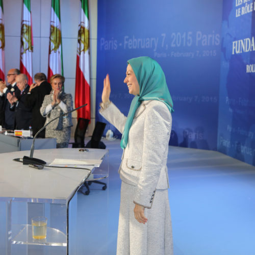 Maryam Rajavi- Religious dictatorship engulfed in crises – Iran ready for change –paris-February 7,2015-4