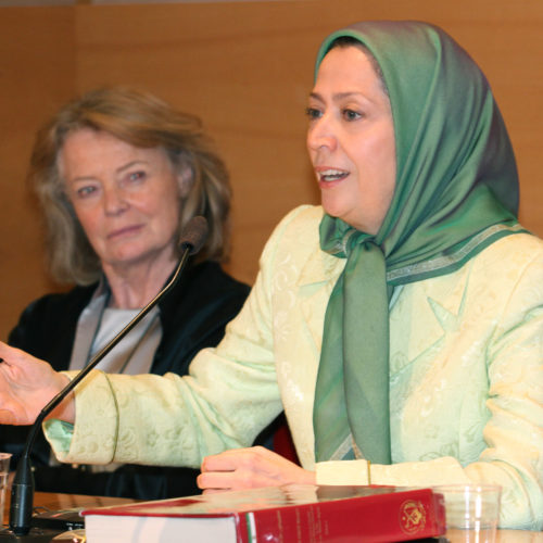 Maryam Rajavi  in French Senate – 5 May, 2015