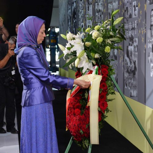 Maryam Rajavi, Iranian resistance leader at the grand annual gathering in Paris on 13 June 2015_25