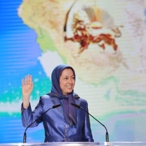 Maryam Rajavi, Iranian opposition leader at the grand annual gathering in Paris _37