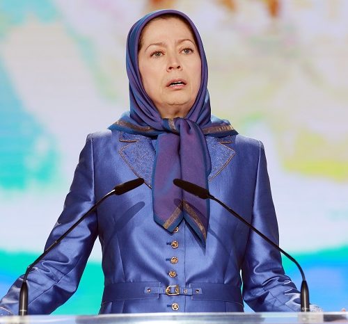 Maryam Rajavi, Iranian resistance leader at the grand annual gathering in Paris on 13 June 2015 -6