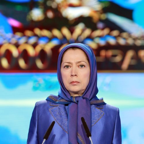 Maryam Rajavi, Iranian opposition leader at the grand annual gathering in Paris _59