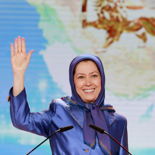 Maryam Rajavi, Iranian opposition leader at the grand annual gathering in Paris _38