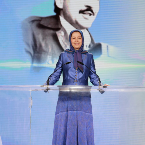 Maryam Rajavi, Iranian opposition leader at the grand annual gathering in Paris _40