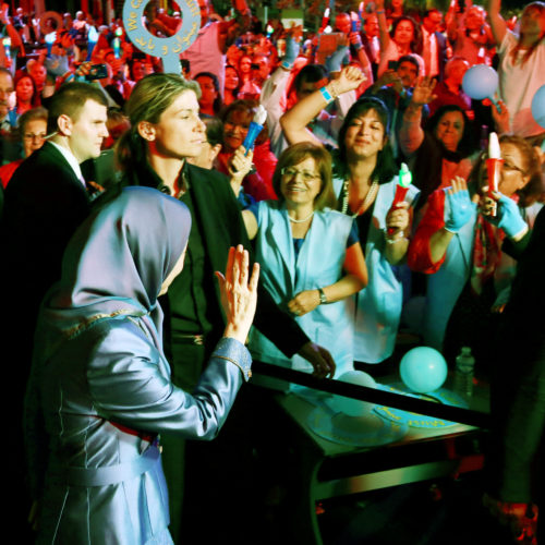 Maryam Rajavi, Iranian opposition leader at the grand annual gathering in Paris _54