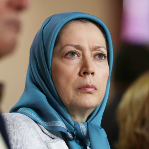 Maryam Rajavi Iran’s opposition Leader addresses dignitaries from Arab and Islamic countries and representatives of Muslim communities in France in a major Ramadan conference in Paris on 3 July 2015 -12