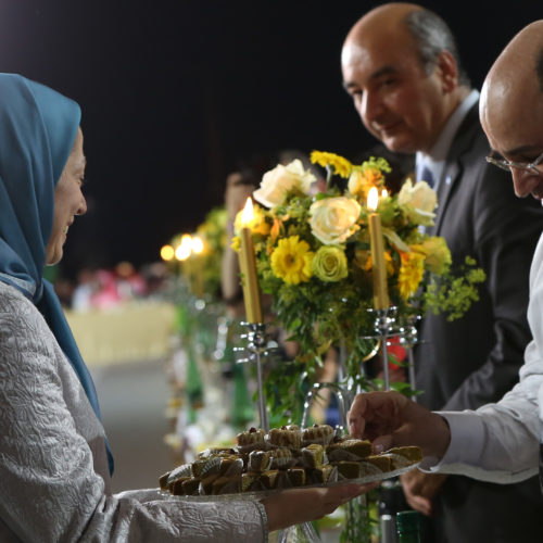 Maryam Rajavi Iran’s opposition Leader addresses dignitaries from Arab and Islamic countries and representatives of Muslim communities in France in a major Ramadan conference in Paris on 3 July 2015