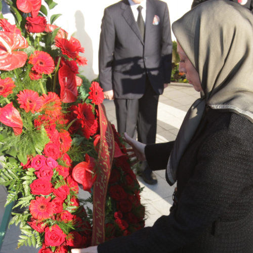 MaryamRajavi-Commemoration of martyrs of 29 Oct attack on Camp Liberty - 1 November 2015