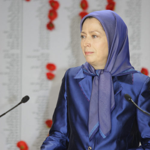 MaryamRajavi-Commemoration of martyrs of 29 Oct attack on Camp Liberty - 1 November 2015