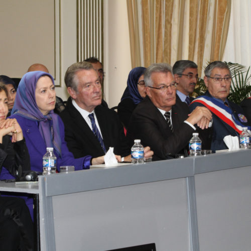 Gathering at NCRI Headquarters in solidarity with the people of France Maryam Rajavi calls on all Muslims to unite against terrorism and extremism under the name of Islam