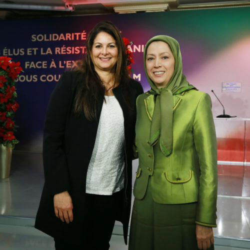 حضور و سخنرانی مریم رجوی در گردهمایی شهرداران و منتخبان فرانسه در همبستگی با مقاومت ایران در اورسوراواز