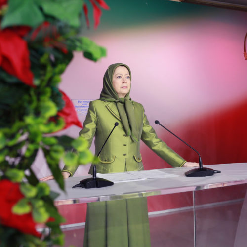 حضور و سخنرانی مریم رجوی در گردهمایی شهرداران و منتخبان فرانسه در همبستگی با مقاومت ایران در اورسوراواز