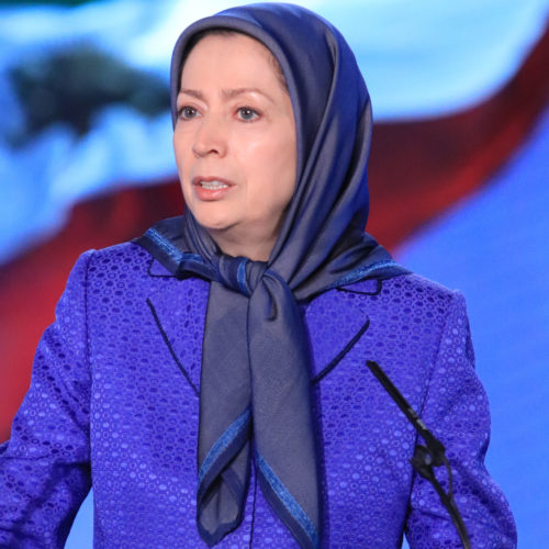 سخنرانی مریم رجوی در مراسم همبستگی با هموطنان زلزله‌زده در غرب ایران
