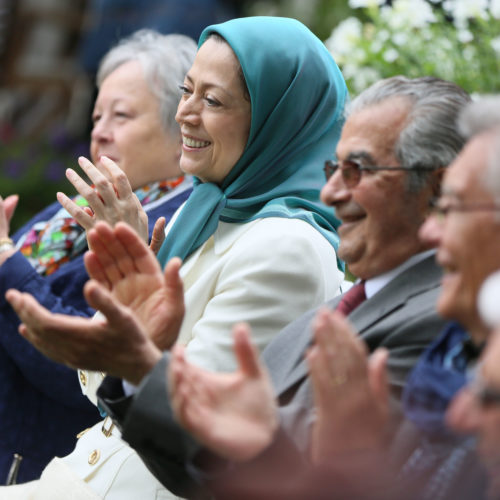 مريم رجوی در جشن گل‌ها در اور-سور- اواز – ۱۵خرداد ۱۳۹۵