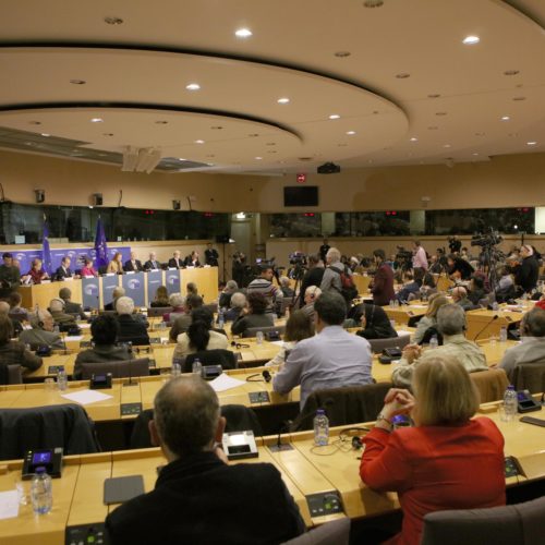 Maryam Rajavi attended a conference at the European Parliament in Brussels on December 7, 2016