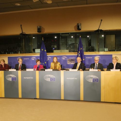 Maryam Rajavi attended a conference at the European Parliament in Brussels on December 7, 2016