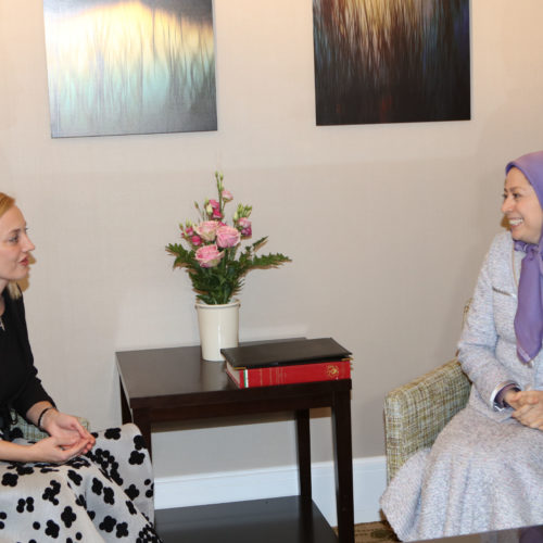 Maryam Rajavi meets Ms. Marijana Petir