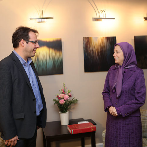 Maryam Rajavi meets Mr. David Clarinval