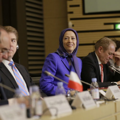 Maryam Rajavi-France Parliament-3