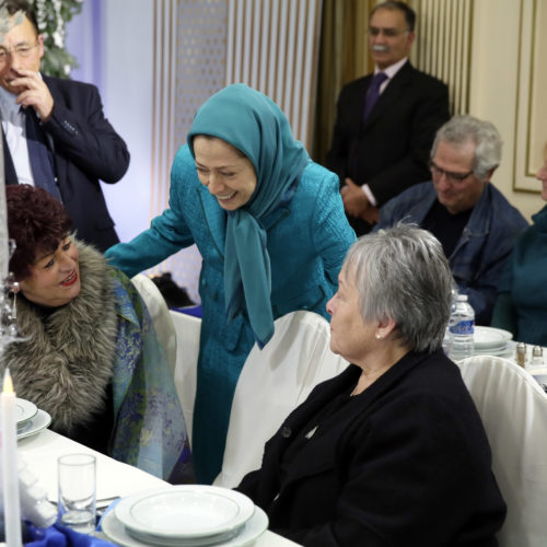 Maryam Rajavi welcomes French friends of the Iranian Resistance