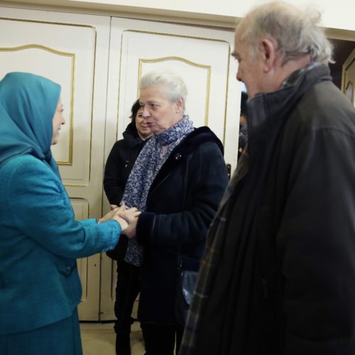 Maryam Rajavi at the New Year celebration with elected representatives in France and French supporters of the Iranian Resistance
