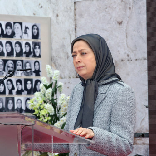 دیدار مریم رجوی از نمایشگاه عکس ۱۵۰ سال مبارزه زنان ایران در راه آزادی و آرمان برابری – اسفند۹۵