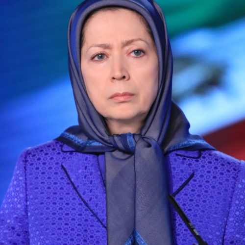 سخنرانی مریم رجوی در مراسم همبستگی با هموطنان زلزله‌زده در غرب ایران