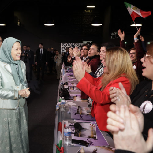 Maryam Rajavi attends IWD Conference entitled, 