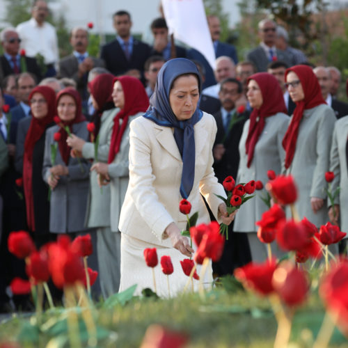 مریم رجوی در کنفرانس دادخواهی قتل عام ۶۷ در اشرف ۳- ۲۴تیر ۱۳۹۸