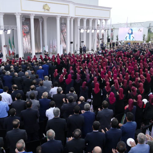 مریم رجوی در جشن سالگرد تاسیس سازمان مجاهدین در اشرف ۳- شهریور ۱۳۹۸