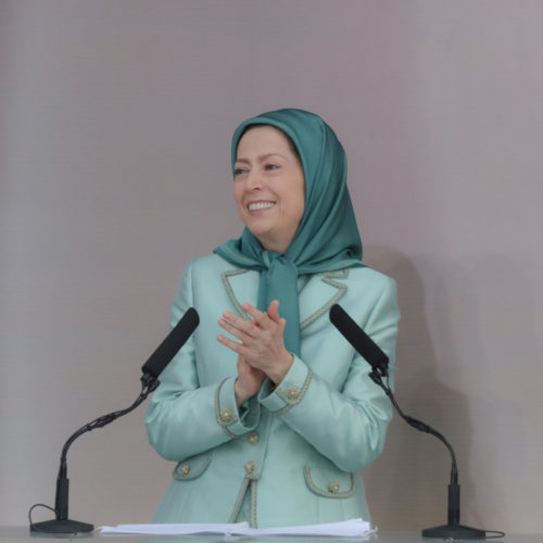 مریم رجوی در جشن سالگرد تاسیس سازمان مجاهدین در اشرف ۳- شهریور ۱۳۹۸