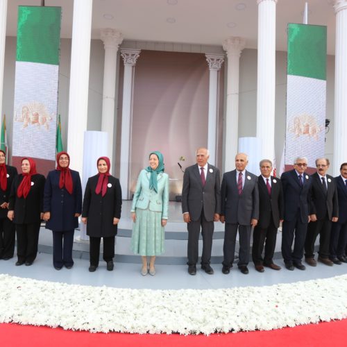 مریم رجوی در جشن سالگرد تاسیس سازمان مجاهدین در اشرف ۳- شهریور ۱۳۹۸