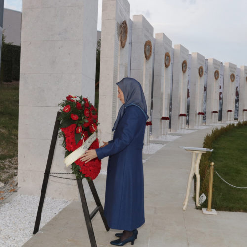 مریم رجوی در مراسم بزرگداشت شهیدان قیام ایران- آذر۱۳۹۸