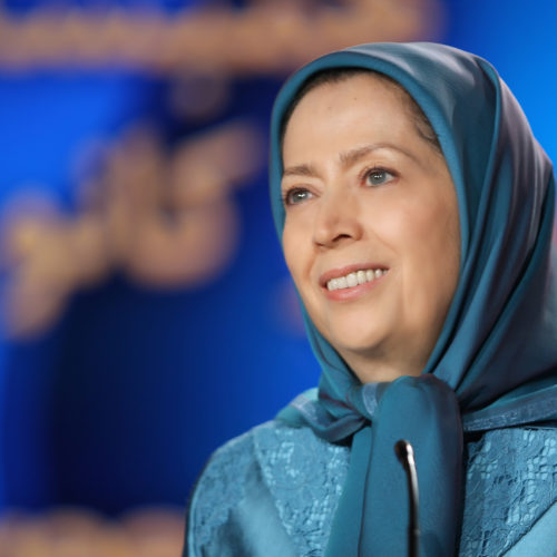 مریم رجوی در گردهمایی بزرگ ایران آزاد در اشرف۳ - ۲۷تیر۱۳۹۹