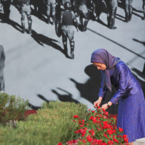 مریم رجوی در کنفرانس دادخواهی در گردهمايی جهانی ايران آزاد- ۲۹تیر ۱۳۹۹