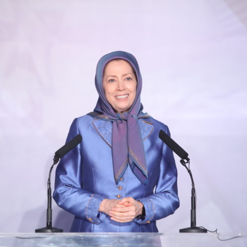 مریم رجوی در کنفرانس دادخواهی در گردهمايی جهانی ايران آزاد- ۲۹تیر ۱۳۹۹