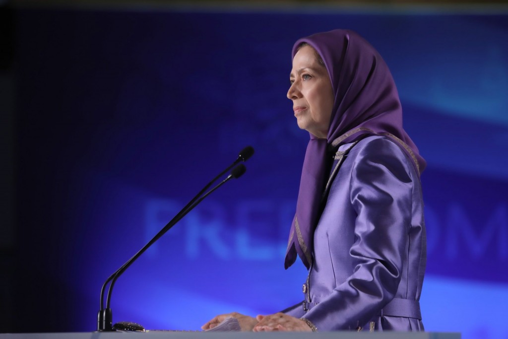 سخنرانی مریم رجوی در اجلاس جهانی ایران آزاد