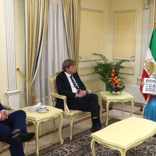 دیدار نخست وزیران سابق بلژیک، سوئد و رئیس پارلمان انگلستان با مریم رجوی در اورسوراواز