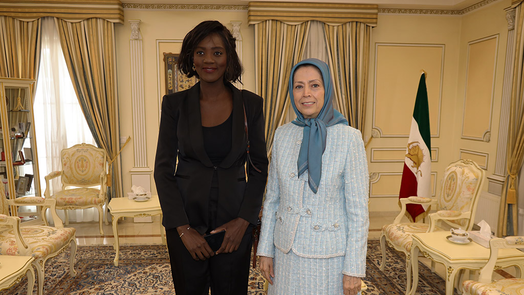 دیدار مریم رجوی با راما یاد وزیر پیشین حقوق‌بشر فرانسه
