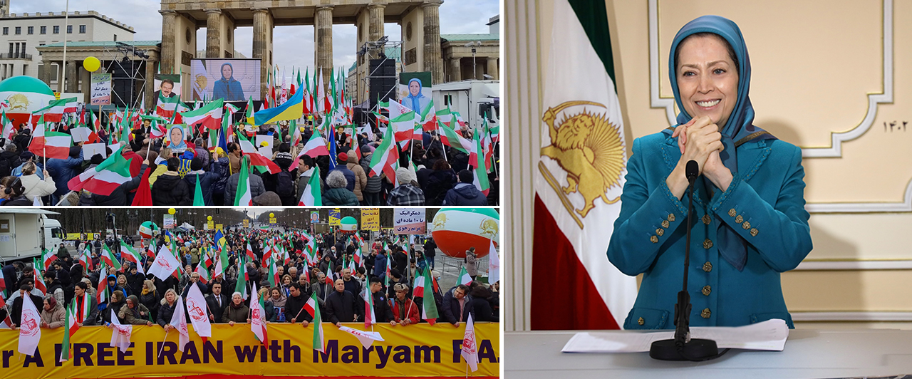 گردهمایی ایرانیان در سالگرد انقلاب ضدسلطنتی مردم ایران