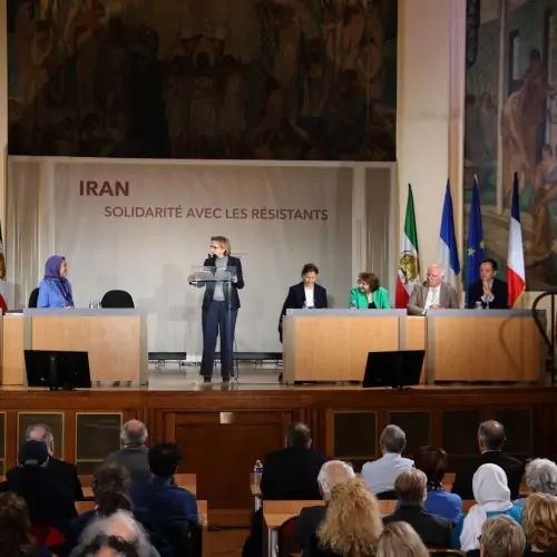 کنفرانس در شهرداری منطقه ۵پاریس – همبستگی با مقاومت ایران - ۱۱‌اردیبهشت ۱۴۰۳