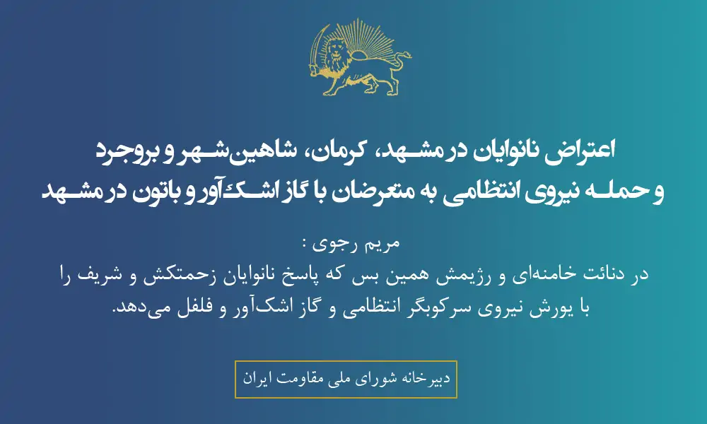 اعتراض نانوایان در مشهد، کرمان، شاهین‌شهر و بروجرد و حمله نیروی انتظامی به متعرضان با گاز اشک‌آور و باتون در مشهد