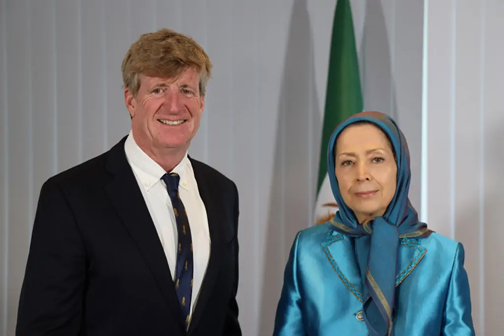 دیدار و گفتگوی مریم رجوی با پاتریک کندی